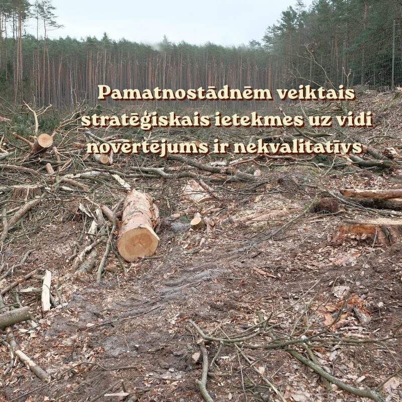 Pamatnostādnēm veiktais stratēģiskais ietekmes uz vidi novērtējums ir nekvalitatīvs.